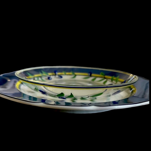 WEDGWOOD HAND PAINTED SALAD PLATES MEDITERRANEAN TUSCANY COLLECTION 16 pc - Picture 4 of 6